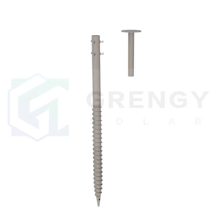 adjustable screw pile with little blades