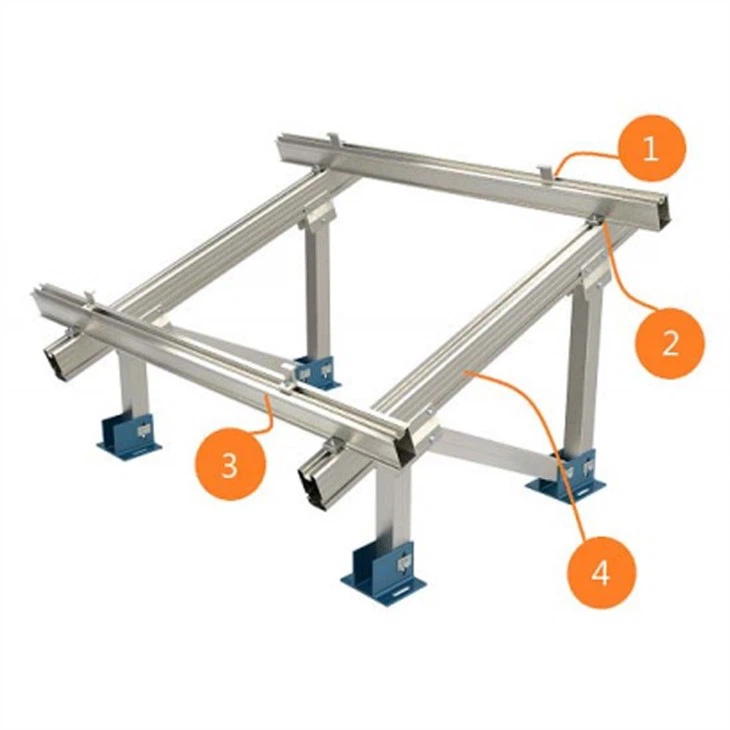 Aluminum Solar Panel Racks Ground Mount