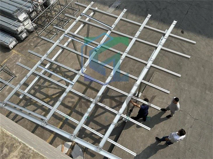 Single Carport Solar Mount Structure