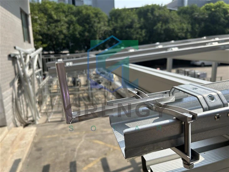 Single Carport Solar Mount Structure