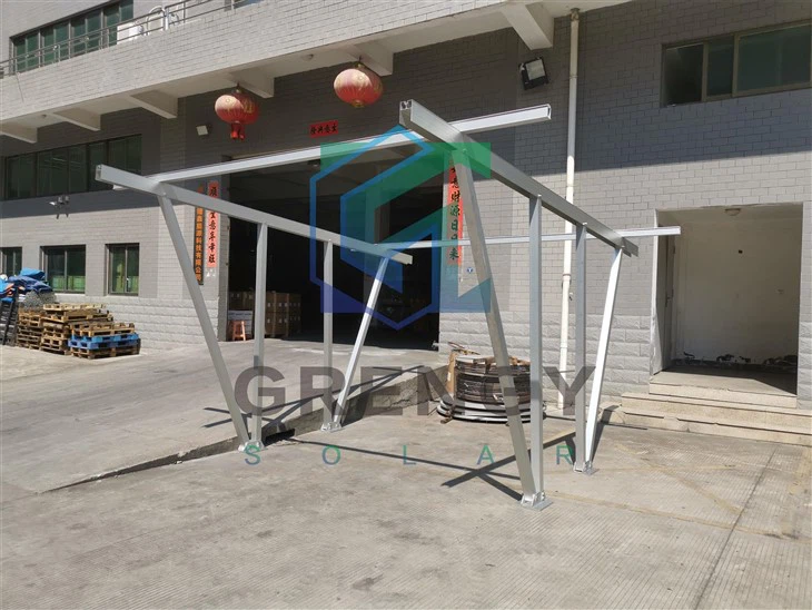 Single Carport Solar Mount Structure 