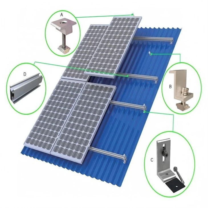 Solární Panel Držák Na Kovovou Střechu