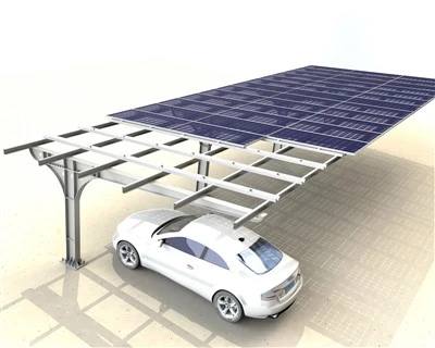 HDG ocelová konstrukce solárního carportu