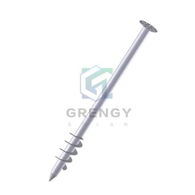 No Dig Double Blades Hromady zemního šroubu s přírubami