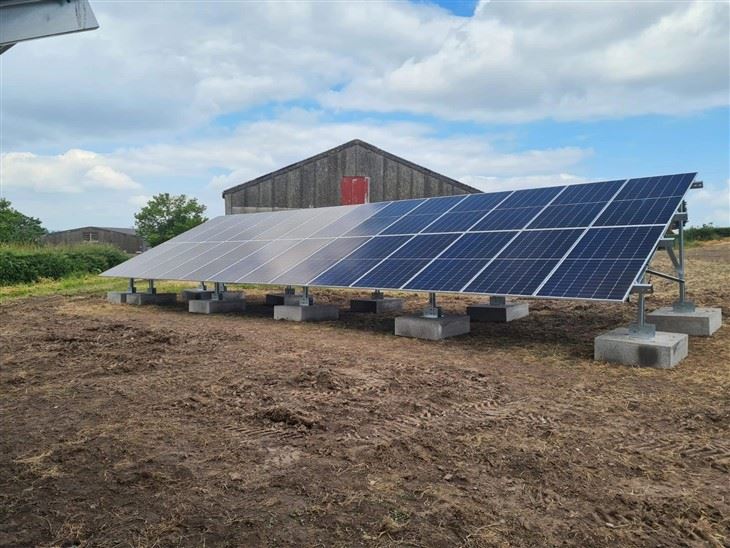Solar Ground Mounting Systems With Concrete Foundation factory
